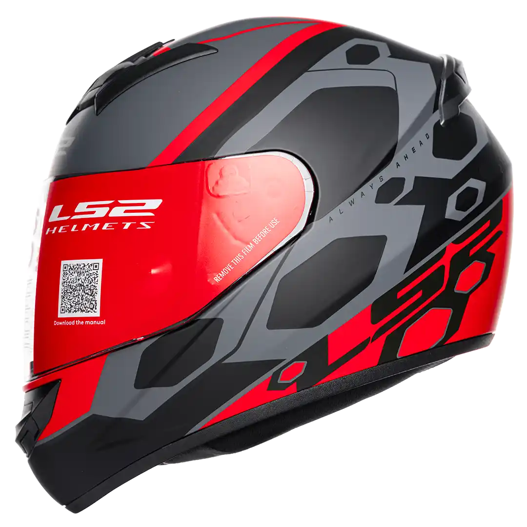 CASCO LS2 FF352 MEIN NEGRO MATE/ROJO